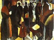 August Macke Leave Taking oil